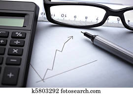 diagramm, schaubild, für, finanz, geschaefts