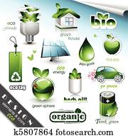 Eco Design Elements and Icons Eco Design Elements and Icons