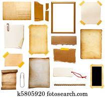 grunge paper piece note