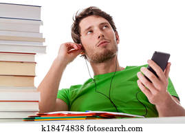 Lazy student chilling