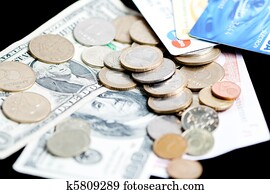 Money - bank notes, coins and credit cards Money - bank notes, coins and credit cards