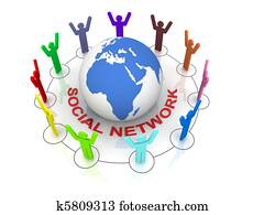 Social Network Concept