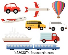 Transportation symbols Transportation symbols