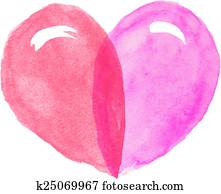 watercolor heart