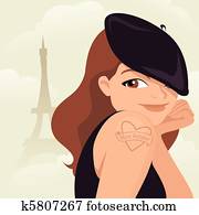 Woman in paris Woman in paris