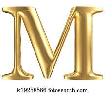 זהוב, מטהיו, מכתב, m,, ג'אוואלארי, פונט, אוסף