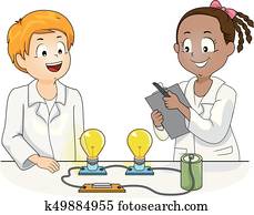 ילדים, מדע, פיסיקה, נסה, דוגמה