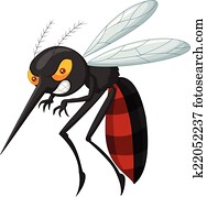 כועס, יתוש, ציור היתולי