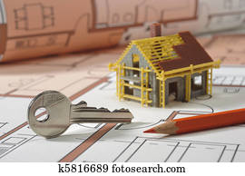 architektur, werkzeichnung, plan