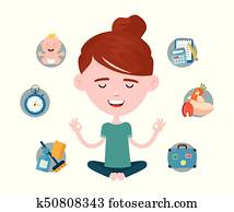 Cute smiling happy lemon with a glass Cute smiling happy lemon with a glass