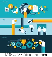 Flat design concepts for business Flat design concepts for business