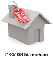 House new project label