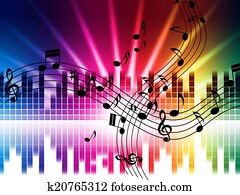 Music Colors Background Means Singing Playing Or Disco Music Colors Background Means Singing Playing Or Disco