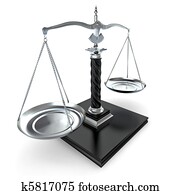 Symbol of justice. Scale. 3d Symbol of justice. Scale. 3d
