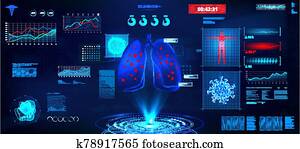 בחינה, של, a, חולה, person,, coronavirus, 2019-ncov, מושג