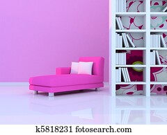 פנים, של, ה, חדר מודרני