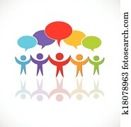 שיתוף פעולה, נאום, קבץ, לוגו