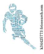American football word cloud American football word cloud