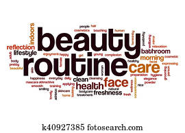 Beauty routine word cloud Beauty routine word cloud