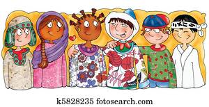 Children's ethnic, nationalities Children's ethnic, nationalities