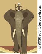 Elephant and mahout Elephant and mahout