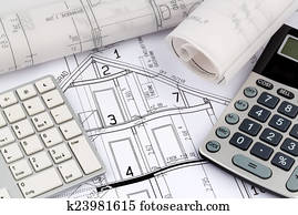 house plan with calculator