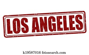 Los Angeles stamp Los Angeles stamp