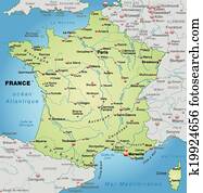 Map of France Map of France