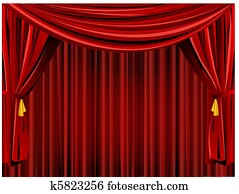 Theater curtain background Theater curtain background