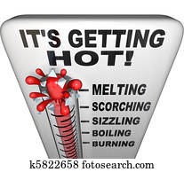 Thermometer - Mercury Rising Bursting - Heat Rising Thermometer - Mercury Rising Bursting - Heat Rising