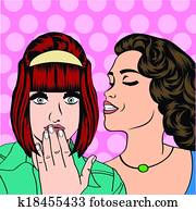 2, 나이 적은 편의, 여자 친구, 말하는 것, 만화 잡지, 예술, 삽화