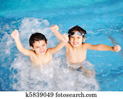 Children at pool, happiness and joy Children at pool, happiness and joy