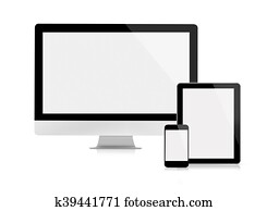 Computer monitor, tablet and mobile phone Computer monitor, tablet and mobile phone