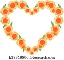 Free Free 336 Clipart Sunflower Heart SVG PNG EPS DXF File