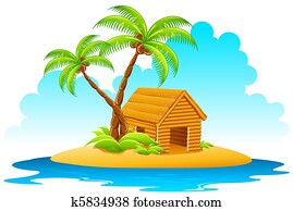 Hut in Island Hut in Island
