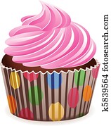 vector pink cupcake vector pink cupcake