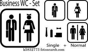 wc, εικόνα, για, αρμοδιότητα ακόλουθοι