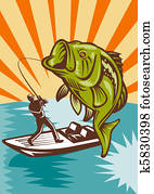 בס של לארגאמאוט, fish, לדוג