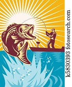 בס של לארגאמאוט, fish, לדוג