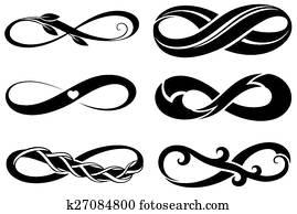 Infinity. Tattoo symbols Infinity. Tattoo symbols