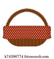 Picnic Basket Vectors | Our Top 1000+ Picnic Basket Clip Art | Fotosearch