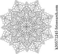 mandala, färbung, abbildung