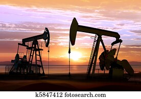 oil pumps on sunset oil pumps on sunset