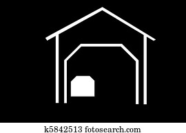 Silhouette covered bridge Silhouette covered bridge