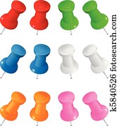 Vector Push Pins