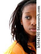 Young cute black woman Young cute black woman
