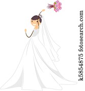 Bride Throwing Bouquet Bride Throwing Bouquet