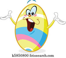 Cheerful easter egg Cheerful easter egg