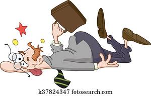 Collapsed businessman Collapsed businessman