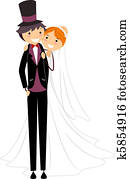 coppia felice, atteggiarsi